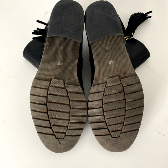 PIKOLINOS Andorra Black Boot Leather Tassel Ankle Bootie Round Toe Zip 40 9 9.5 - Picture 9 of 9